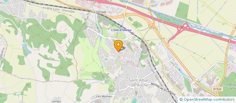 localisation de l'entreprise SCI LOUBANO  L'ISLE-D'ABEAU