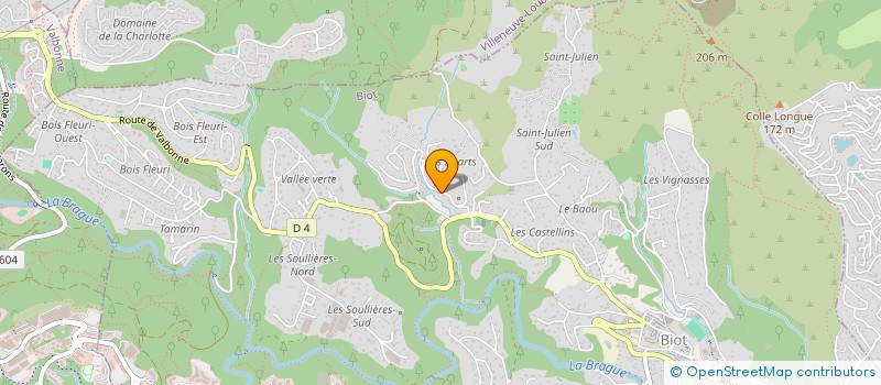 localisation de l'entreprise SCI LOUBATERY  BIOT