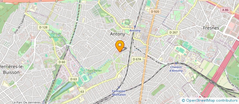 localisation de l'entreprise SCI LOUBAVITCH ANTONY à ANTONY