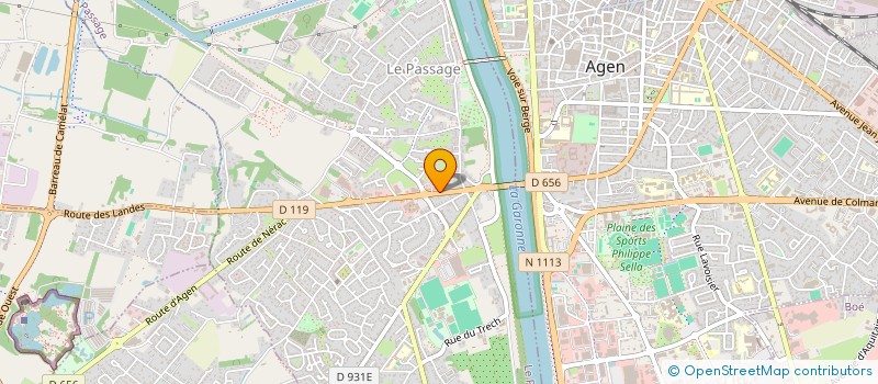 localisation de l'entreprise SCI LOUBEJAC  LE PASSAGE