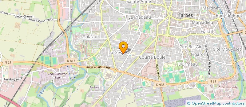 localisation de l'entreprise SCI LOUBET  TARBES