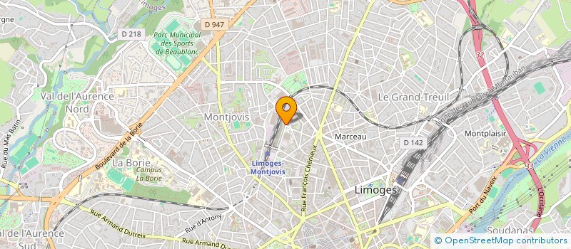 localisation de l'entreprise SCI LOUBIER CHARENTES  LIMOGES