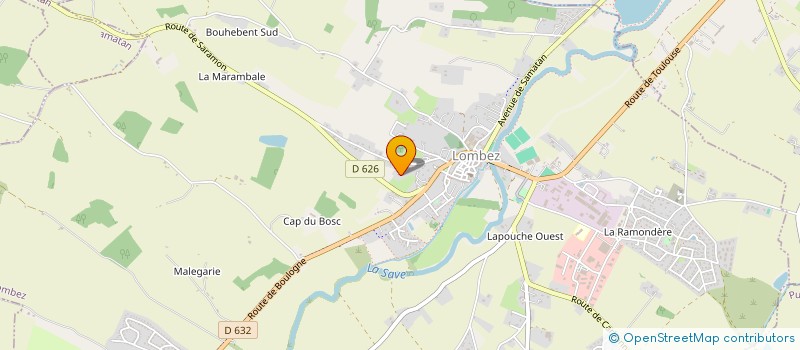 localisation de l'entreprise SCI LOUBON  LOMBEZ