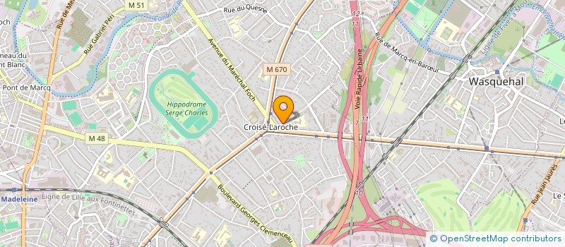 localisation de l'entreprise SCI LOUBORIAU à MARCQ-EN-BARŒUL