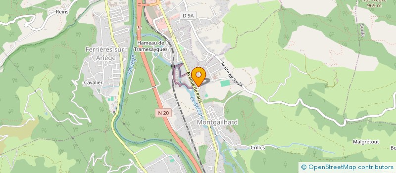 localisation de l'entreprise SCI LOUCAP à MONTGAILHARD