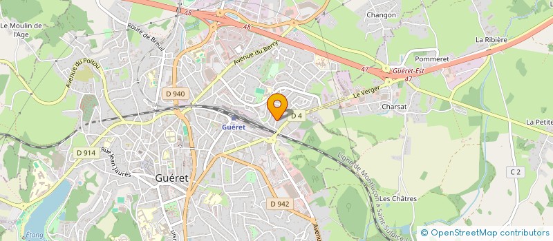 localisation de l'entreprise SCI LOUCARODE à GUERET