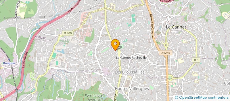 localisation de l'entreprise SCI LOUCIERES à LE CANNET