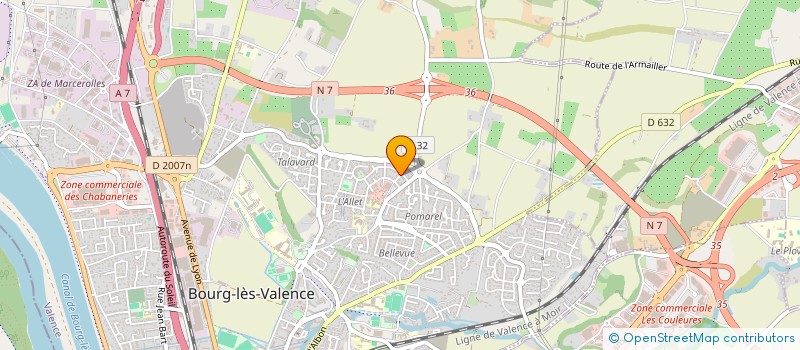 localisation de l'entreprise SCI LOUCINE  BOURG-LES-VALENCE