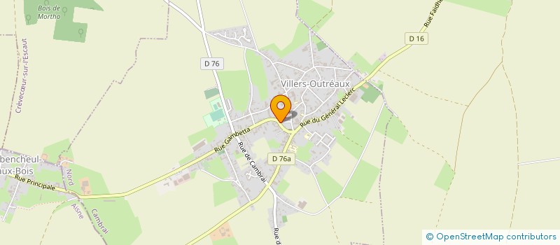 localisation de l'entreprise SCI LOUDOR  VILLERS-OUTREAUX