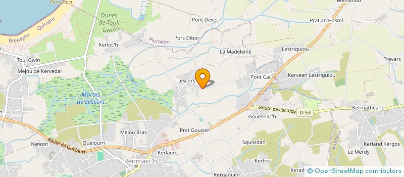 localisation de l'entreprise SCI LOUEN  PENMARCH