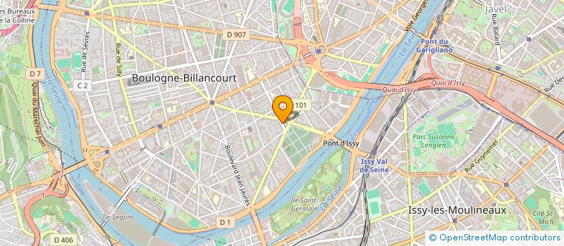 localisation de l'entreprise SCI LOUFADA à BOULOGNE-BILLANCOURT