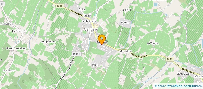 localisation de l'entreprise SCI LOUIJ  GENISSAC