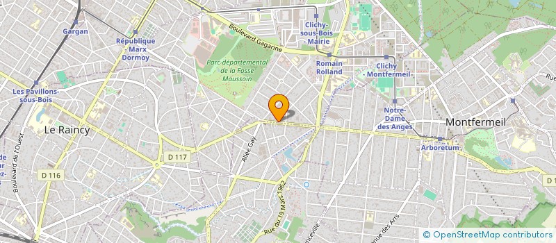 localisation de l'entreprise SCI LOUIS à CLICHY-SOUS-BOIS