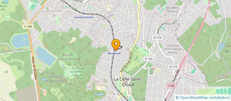 localisation de l'entreprise SCI LOUIS  LA CELLE-SAINT-CLOUD