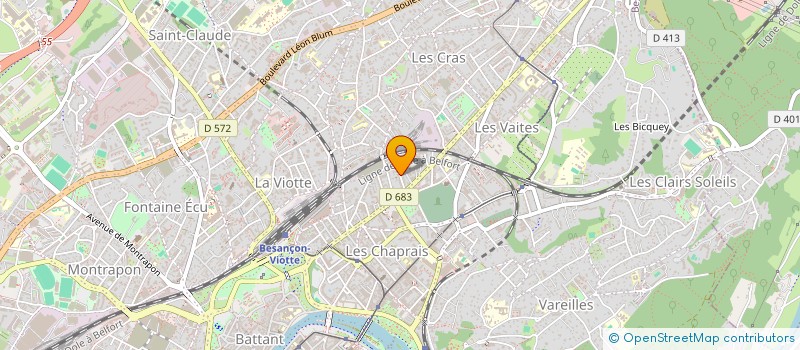 localisation de l'entreprise SCI LOUIS 79 RUE DE BELFORT  BESANCON