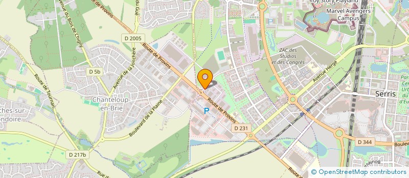 localisation de l'entreprise SCI LOUIS  MONTEVRAIN