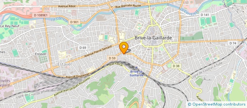 localisation de l'entreprise SCI LOUIS BLANC  BRIVE-LA-GAILLARDE