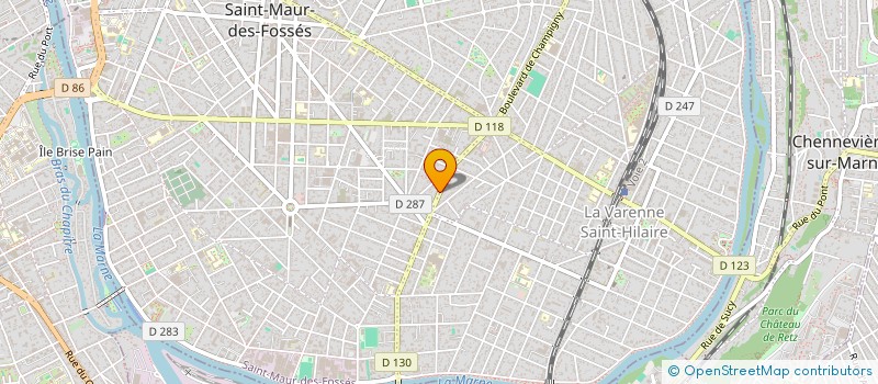 localisation de l'entreprise SCI LOUIS BLANC à SAINT-MAUR-DES-FOSSES