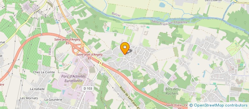 localisation de l'entreprise SCI LOUIS BLERIOT à SAINT-YRIEIX-SUR-CHARENTE