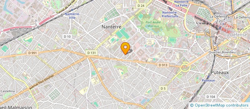 localisation de l'entreprise SCI LOUIS BORDES  NANTERRE