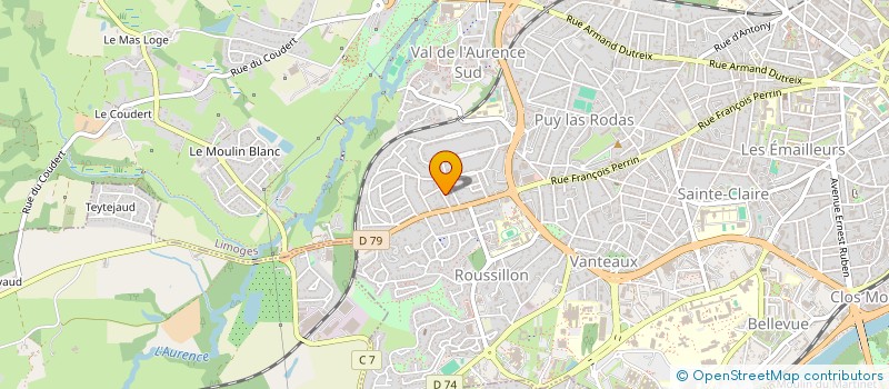 localisation de l'entreprise SCI LOUIS CHARLES à LIMOGES