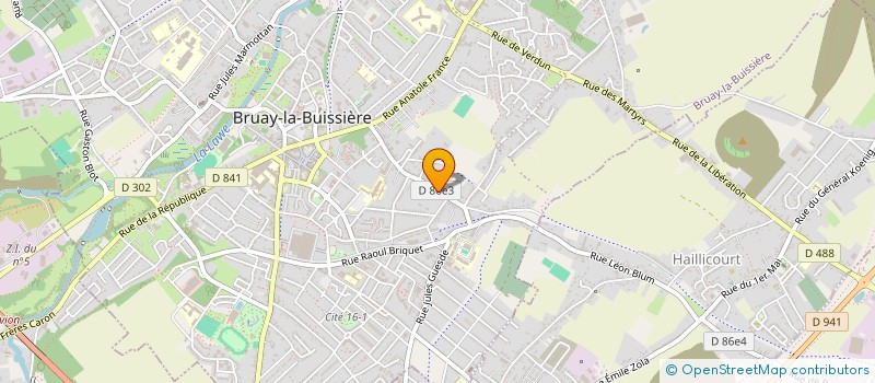 localisation de l'entreprise SCI LOUIS DUSSART  BRUAY-LA-BUISSIERE