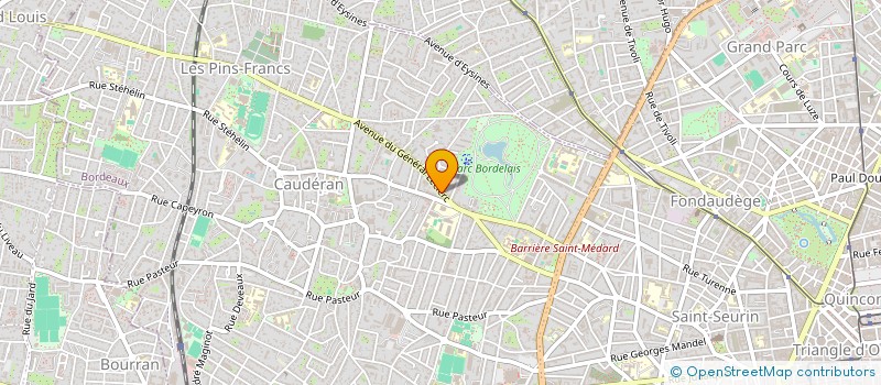 localisation de l'entreprise SCI LOUIS GABRIEL GJP  BORDEAUX