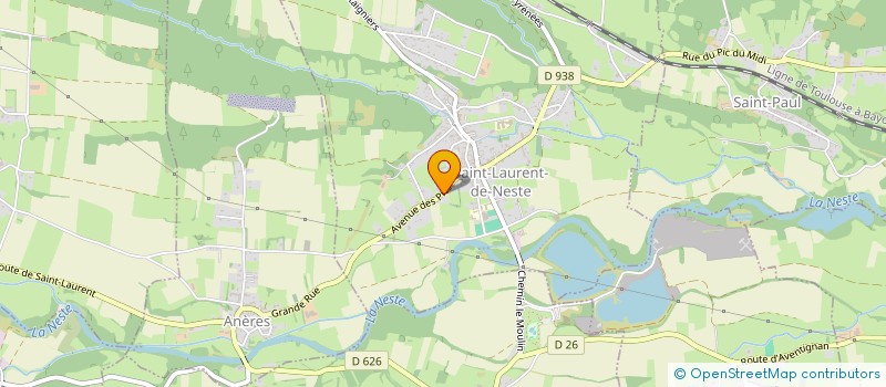 localisation de l'entreprise SCI LOUIS GABRIELLE  SAINT-LAURENT-DE-NESTE