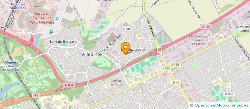 localisation de l'entreprise SCI LOUIS JOUVET à VILLEPINTE
