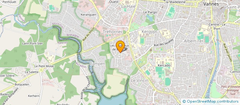 localisation de l'entreprise SCI LOUIS JULIEN JEAN FRANCOIS à VANNES