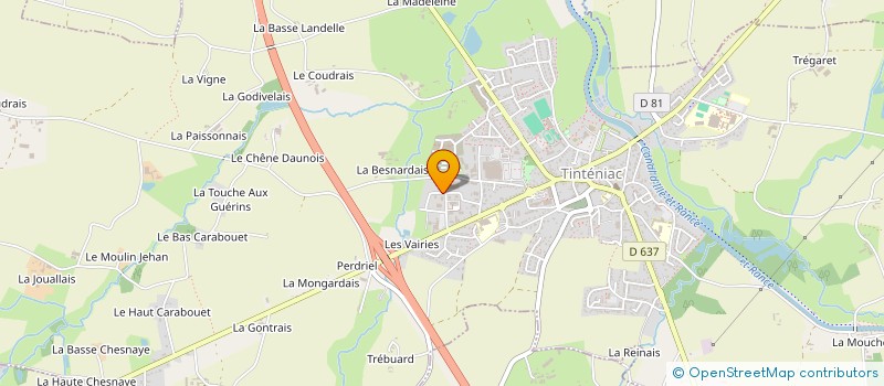 localisation de l'entreprise SCI LOUIS LICHOU  TINTENIAC