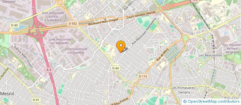 localisation de l'entreprise SCI LOUIS LUMIERE à AULNAY SOUS BOIS