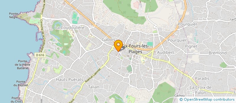localisation de l'entreprise SCI LOUIS MARIE à SIX-FOURS-LES-PLAGES