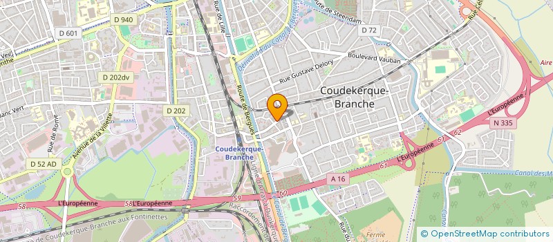 localisation de l'entreprise SCI LOUIS PASTEUR  COUDEKERQUE-BRANCHE