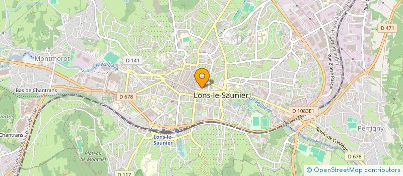 localisation de l'entreprise SCI LOUIS PASTEUR  LONS-LE-SAUNIER