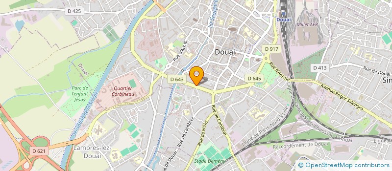 localisation de l'entreprise SCI LOUIS PASTEUR  DOUAI