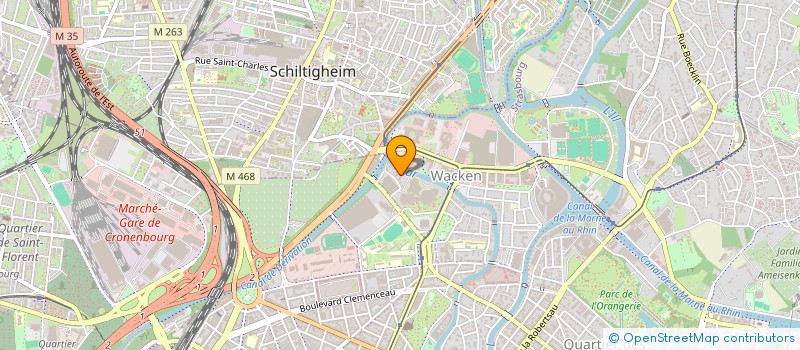 localisation de l'entreprise SCI LOUIS PASTEUR  STRASBOURG