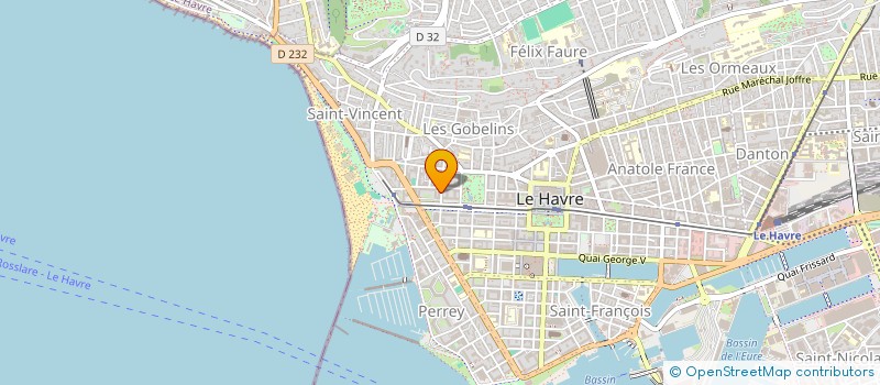 localisation de l'entreprise SCI LOUIS PHILIPPE à LE HAVRE