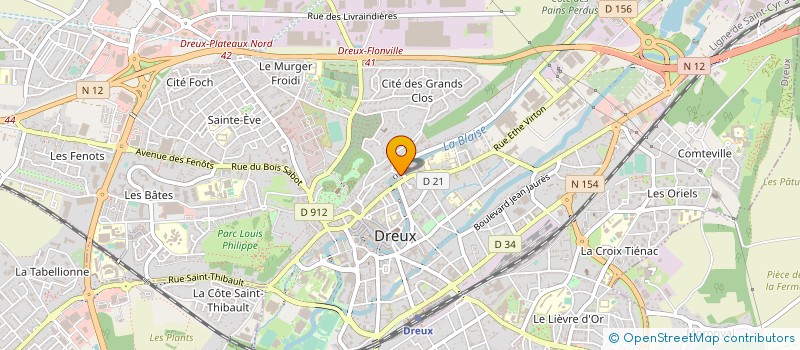localisation de l'entreprise SCI LOUIS PHILIPPE à DREUX