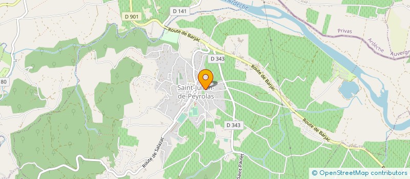 localisation de l'entreprise SCI LOUISA  SAINT-JULIEN-DE-PEYROLAS
