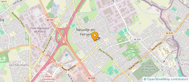 localisation de l'entreprise SCI LOUISADE H à NEUVILLE-EN-FERRAIN