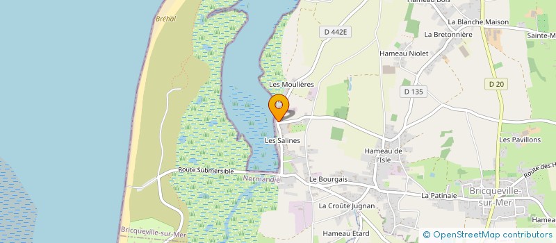 localisation de l'entreprise SCI LOUISANE  BRICQUEVILLE-SUR-MER