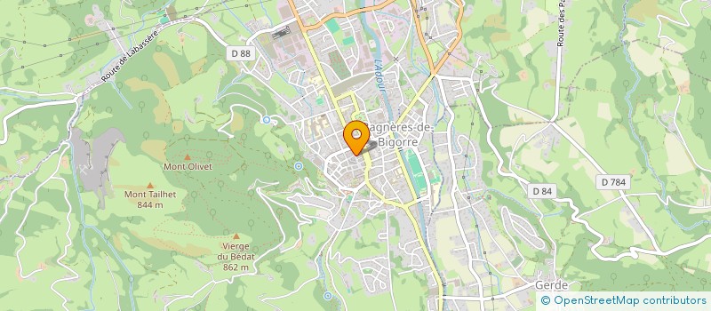 localisation de l'entreprise SCI LOUISE  BAGNERES-DE-BIGORRE