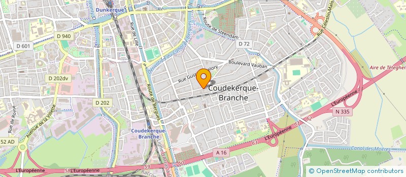 localisation de l'entreprise SCI LOUISE  COUDEKERQUE-BRANCHE