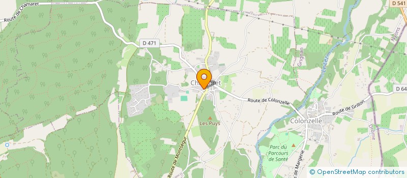 localisation de l'entreprise SCI LOUISE  CHAMARET