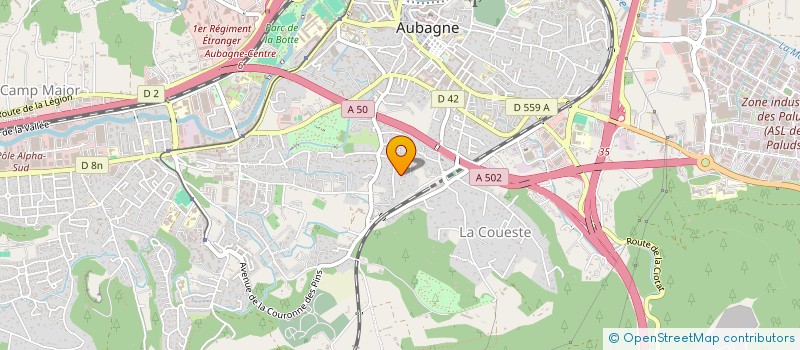 localisation de l'entreprise SCI LOUISE à AUBAGNE