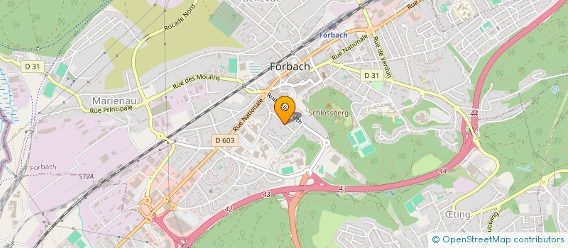 localisation de l'entreprise SCI LOUISE ET VALENTIN  FORBACH