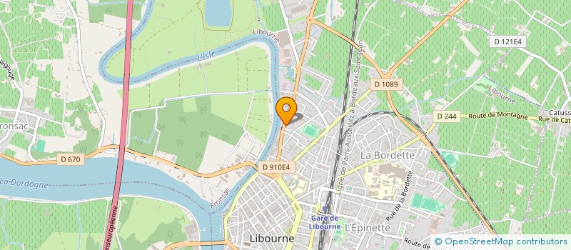 localisation de l'entreprise SCI LOUISE MARGOT  LIBOURNE
