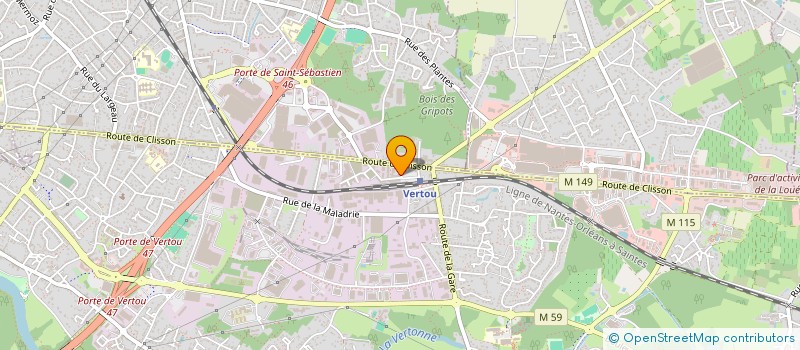 localisation de l'entreprise SCI LOUISE MICHEL 15  VERTOU