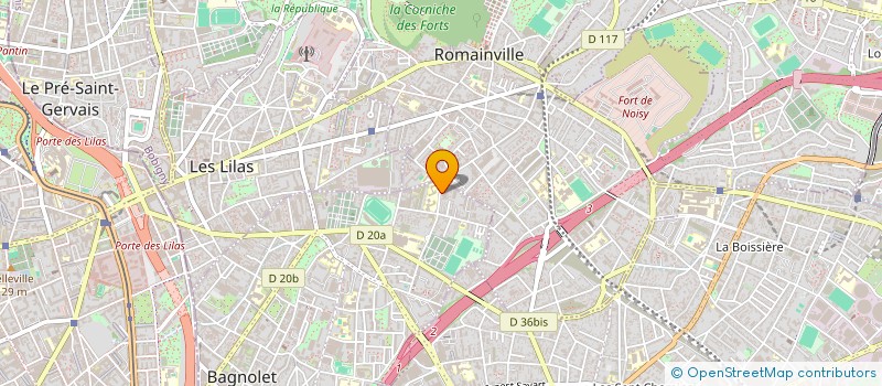 localisation de l'entreprise SCI LOUISE MICHEL  BAGNOLET